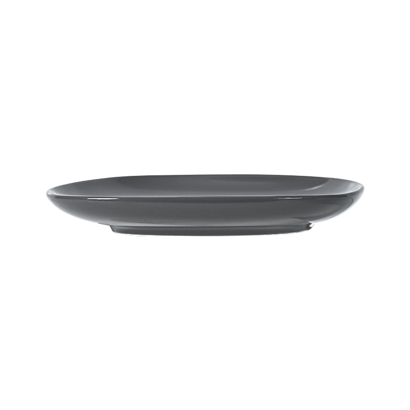  Ensemble de grès de haute qualité, assiettes irrégulières créatives coréennes et japonaises, assiettes en céramique de décoration en porcelaine noire et gris foncé