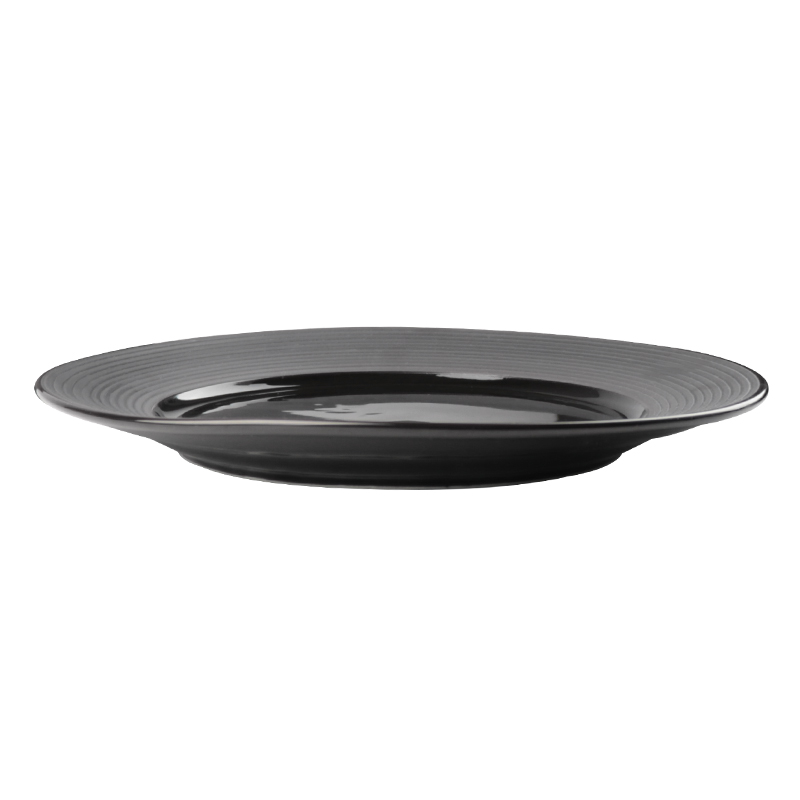 Bol à riz design en céramique noire mate