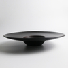 Assiette à pâtes coréenne en céramique noir mat 