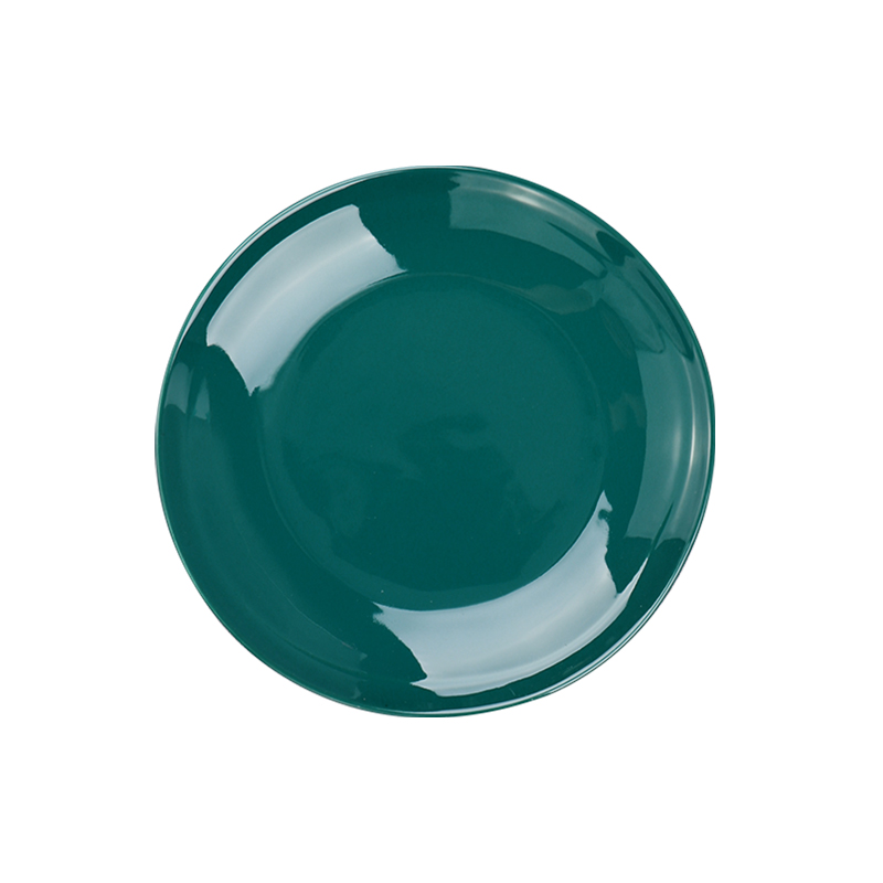 Assiettes à dîner vertes en céramique dans des ensembles de salle à manger à vendre-30cm