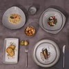 Assiette en porcelaine rectangulaire de 9,5 pouces Rollin pour les restaurants