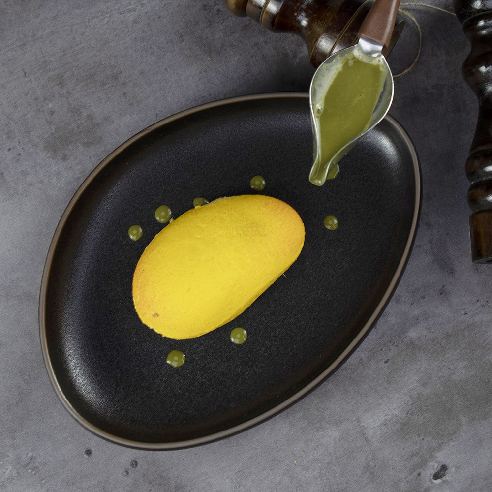 Assiette en céramique irrégulière, vaisselle, assiettes à dîner, assiettes noires en céramique