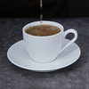 Fournitures de café, thé et expresso, tasse de Restaurant blanche à Cappuccino, ensemble de tasses avec Logo personnalisé