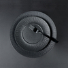 Vaisselle en porcelaine nouvelle conception Matt Frosting Black Restaurant Plate