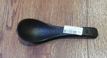 Cuillère en céramique de cuillère noire de porcelaine pour des restaurants