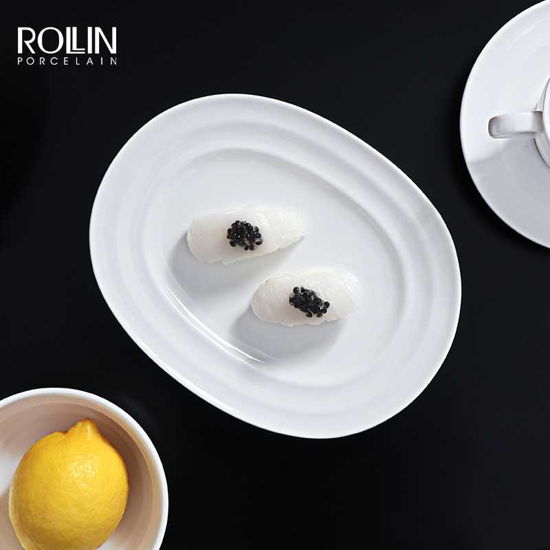 Platos De Ceramica Blanco pour Restaurant