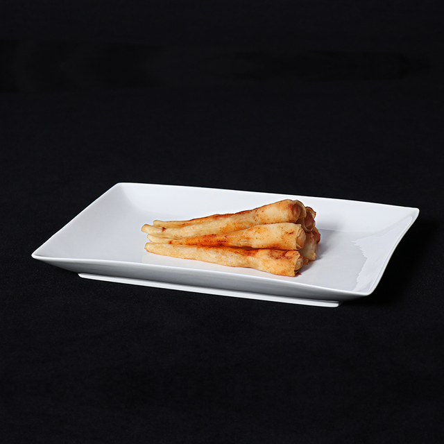 Plaque rectangulaire de restaurant de plat rectangulaire de haute qualité 10*4,5 pouces