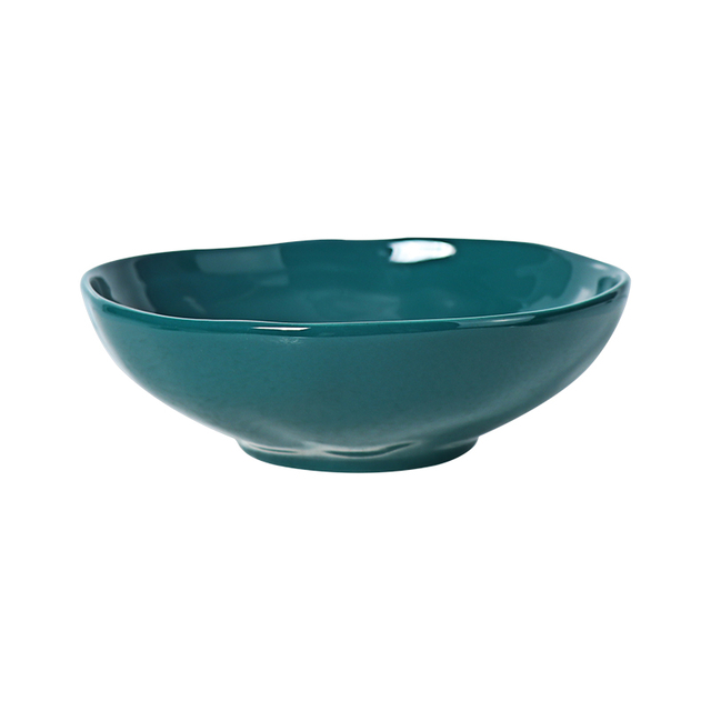 Bol à soupe en céramique verte de 23 onces, bol à salade, boîte personnalisée Package-4pcs dans un ensemble