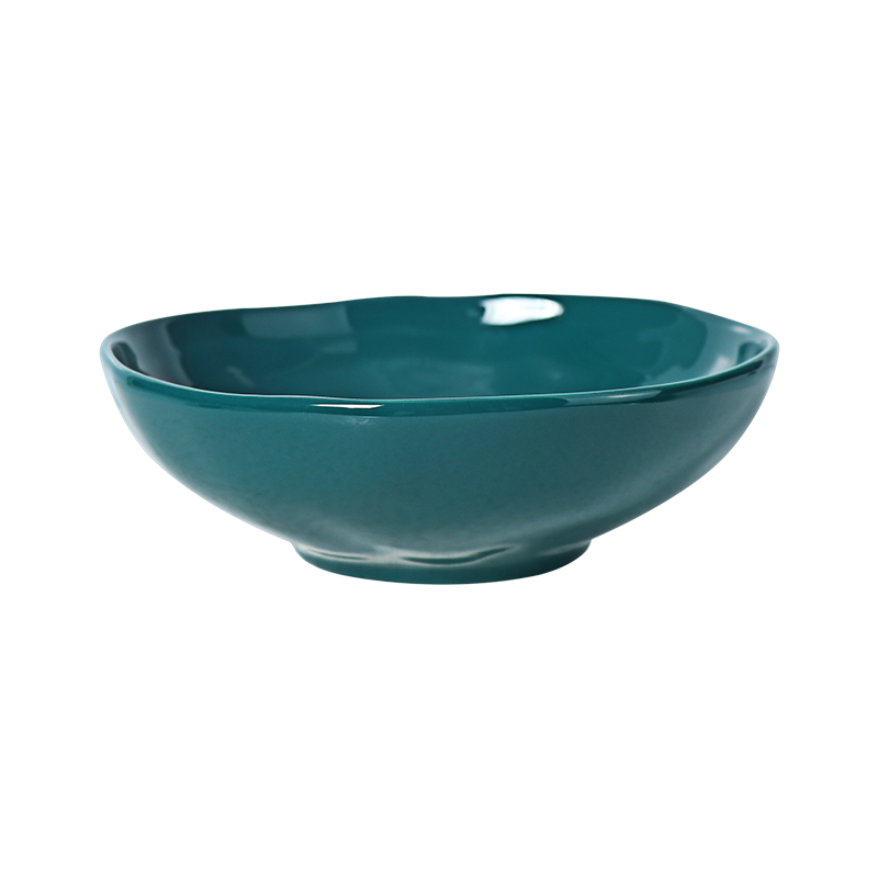 Bol à soupe en céramique verte de 23 onces, bol à salade, boîte personnalisée Package-4pcs dans un ensemble