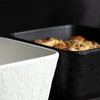 Bols empilables noirs et blancs Bols droits carrés - Porcelaine