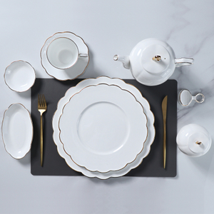 Vaisselle en porcelaine fine, ensembles de vaisselle de luxe