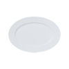 Assiette de service en céramique blanche, assiette à pâtes, assiette en grès profond pour Restaurants