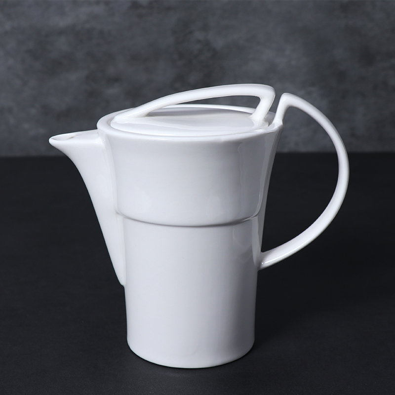 Ensemble de tasses à café en porcelaine blanche, soucoupe à café en céramique de 5 oz