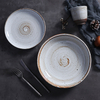 Assiettes et bols en céramique, assiettes rondes modernes et vintage 