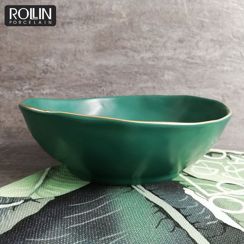 Bol à soupe, vaisselle vert mat, bol à riz