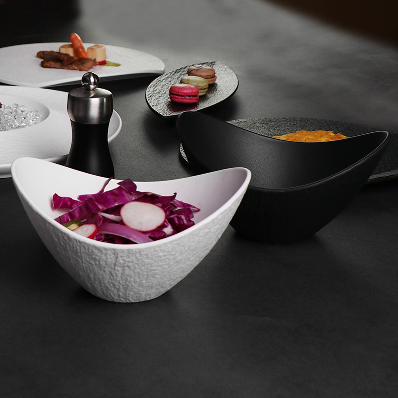 Bols en céramique blanc mat Restaurants Saladiers Porcelaine