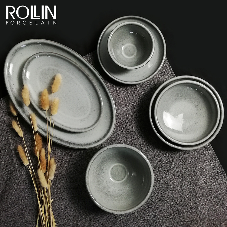 Assiettes En Porcelaine Plats Assiettes Geschirr Plats En Céramique En Gros Vajillas De Porcelana Service De Table En Céramique