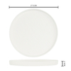 Matériel noir mat de porcelaine d'assiette de restaurant, vaisselle sûre de lave-vaisselle micro-onde
