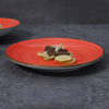 Assiette ronde en porcelaine pour restaurant, assiette coupée de 12 pouces