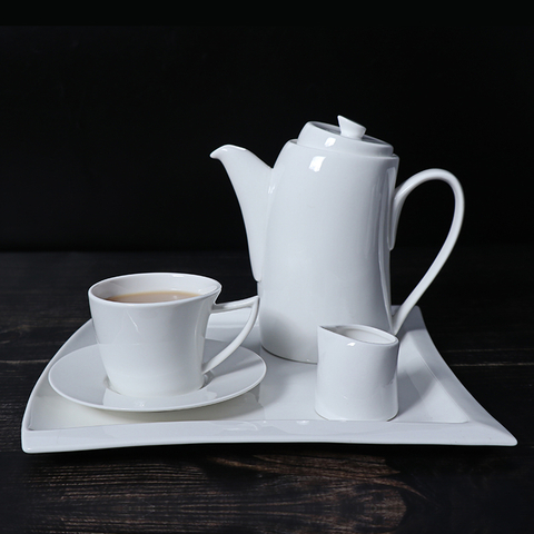 Coffret cadeau personnalisé pour la journée de la femme, théière en céramique, tasses à café, en porcelaine 