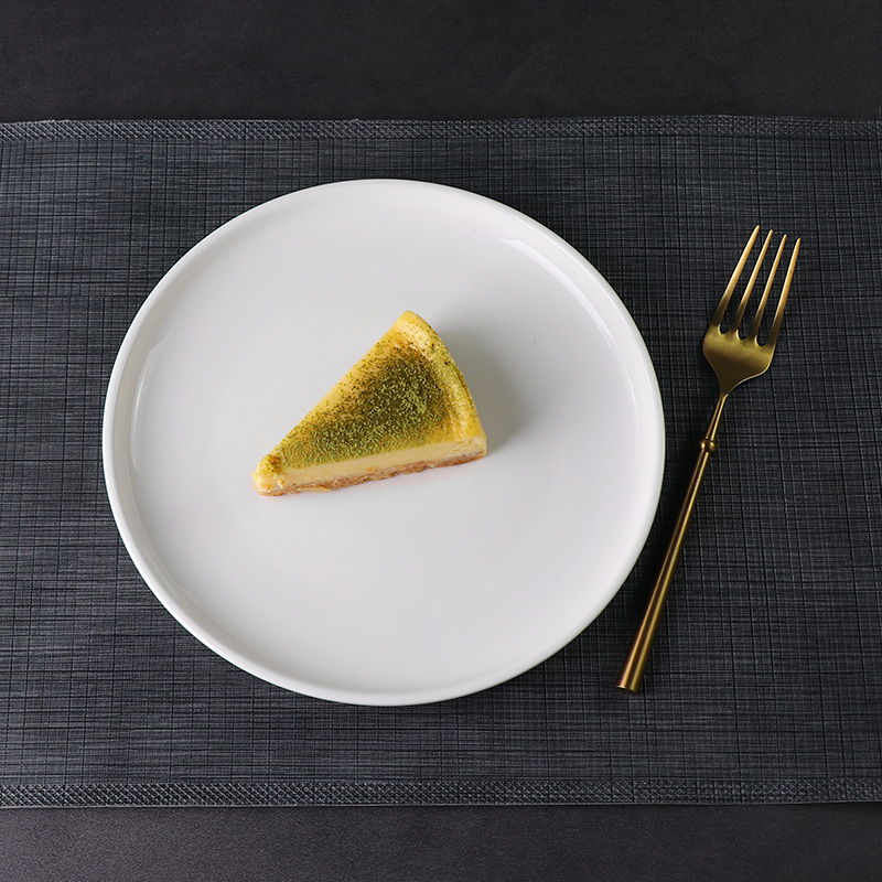 Assiette personnalisée en porcelaine blanche, prix d'usine, vaisselle en céramique