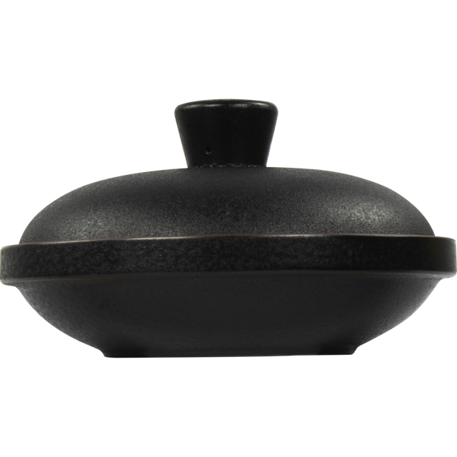 Assiette creuse en porcelaine avec couvercle GET TORTILLERO avec TAPA 19,7 CM noir 