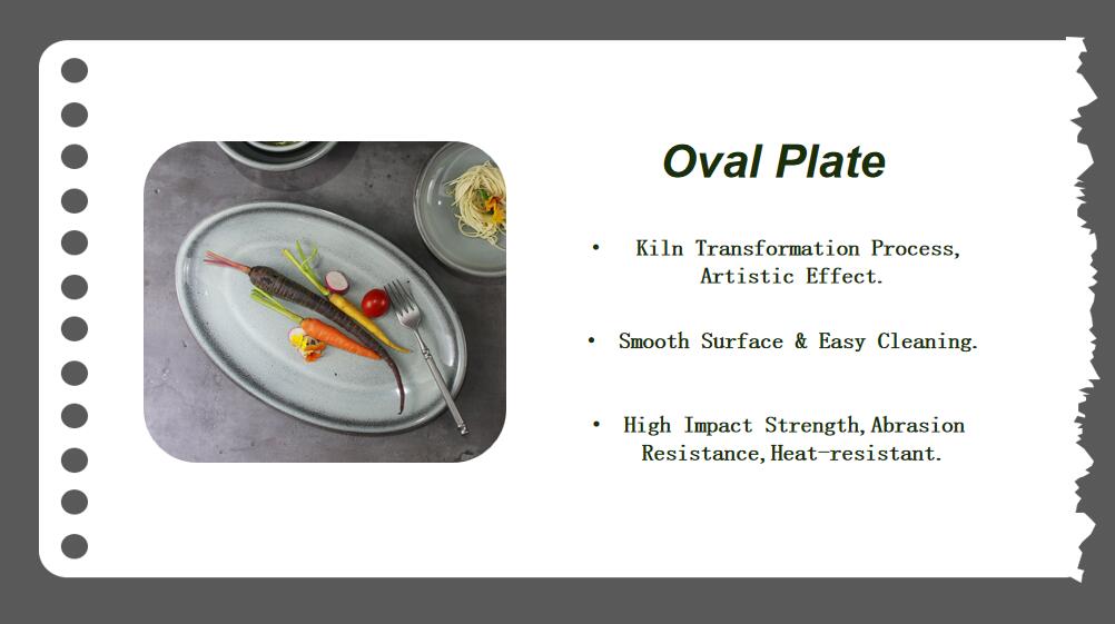 Assiette ovale Assiette 