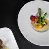 Assiette à pâtes en porcelaine blanche de 11,25 pouces, assiette creuse, vaisselle de restaurant