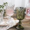 Verres de Bar, ensemble cadeau pour Restaurant et maison, gobelets de couleur blanc et vert de 7.5oz pour le vin