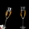 Les cadeaux en verre ont placé le verre adapté aux besoins du client de flûte de la vaisselle 6oz 7.5oz de restaurant d'articles d'hôtel