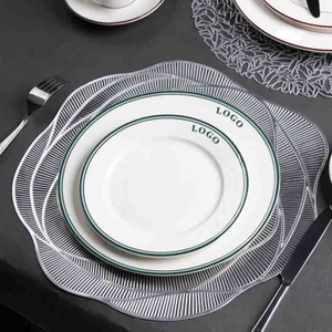 Assiettes commerciales en gros de porcelaine pour l'hospitalité
