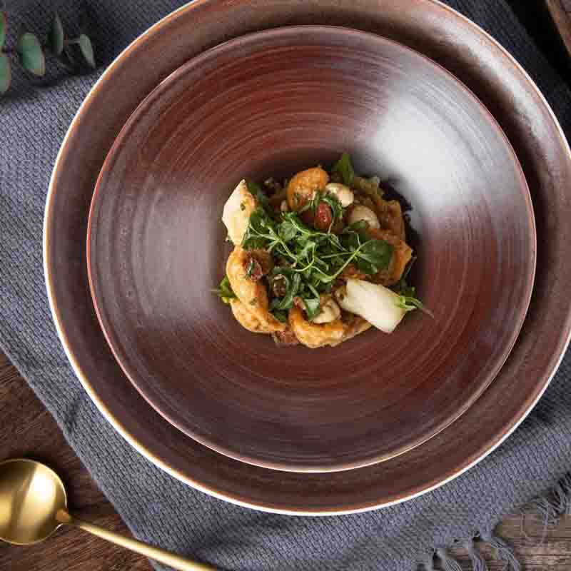 Fabricant d'assiettes de restaurant d'hôtel, vaisselle en porcelaine