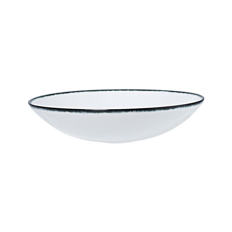 Ensemble de dîner minimaliste en porcelaine tendre Ensemble d'assiettes de restaurant en porcelaine fine Vaisselle