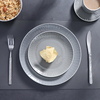 Vaisselle en céramique grise pour Restaurant, ensemble de vaisselle moderne de luxe, ensemble de vaisselle de luxe en porcelaine