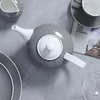 Vaisselle en céramique grise pour Restaurant, ensemble de vaisselle moderne de luxe, ensemble de vaisselle de luxe en porcelaine