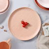 Vaisselle de luxe de Style nordique, assiettes roses en céramique, service de table en porcelaine
