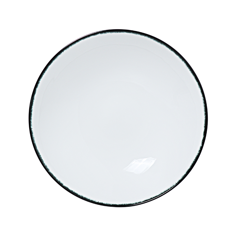 Ensemble de dîner minimaliste en porcelaine tendre Ensemble d'assiettes de restaurant en porcelaine fine Vaisselle