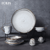 Assiette ronde en porcelaine de 25Cm pour assiettes en grès Super de restaurant pour Amazon 