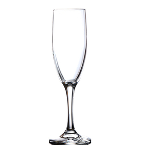 Les cadeaux en verre ont placé la vaisselle adaptée aux besoins du client de restaurant d'articles d'hôtel verre de flûte de 6oz 7.5oz