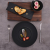 Vaisselle moderne de luxe de Restaurant noir, vaisselle en céramique de 8 pouces pour dîner et Restaurant, assiette en porcelaine, vaisselle