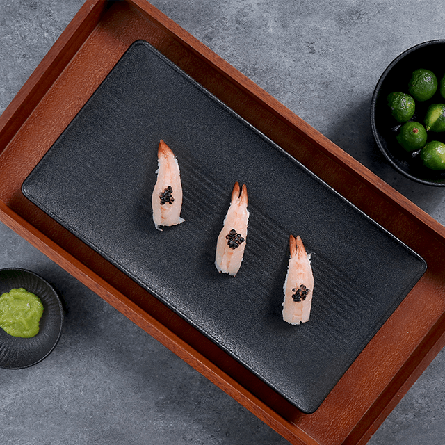Chaozhou – ensemble d'assiettes à Sushi en grès, assiettes en bois rectangulaires en céramique, vaisselle de luxe, vaisselle pour fourniture de Restaurant