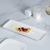 Assiette en porcelaine blanche Assiette carrée moderne