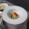 Assiette creuse de Restaurant Vintage, assiette à pâtes en porcelaine pour plats