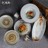 Assiettes personnalisées Vaisselle en porcelaine Assiettes en céramique Assiettes ovales en céramique Restaurant