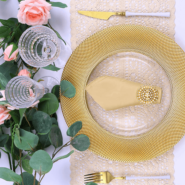 Assiettes de présentation en verre