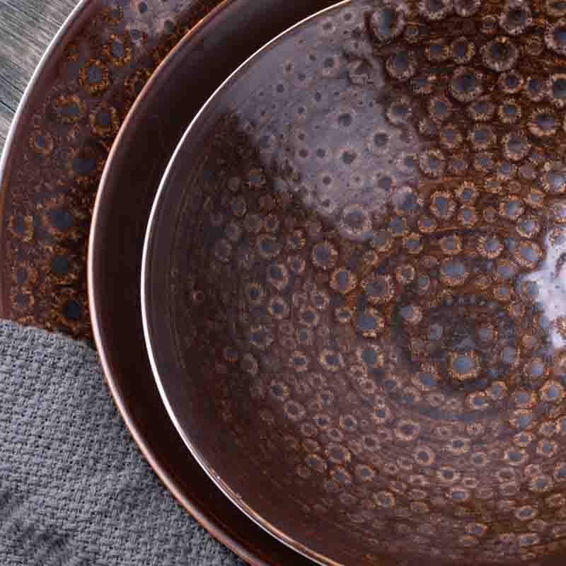 Assiette d'hôtel en porcelaine haut de gamme en gros pour la restauration B2B