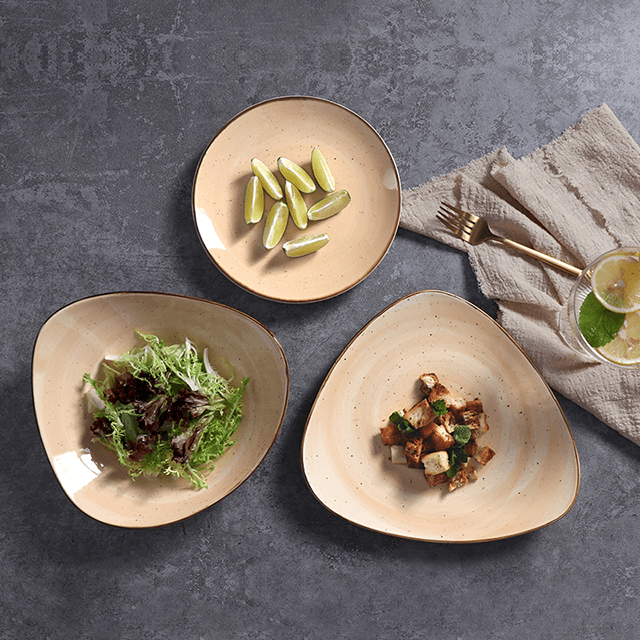 Homeware Restaurant Plats Petit Déjeuner Assiette Moderne Grand Plateau De Dinde En Céramique Italienne