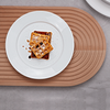 Ensemble d'assiettes en porcelaine blanche, plats en céramique