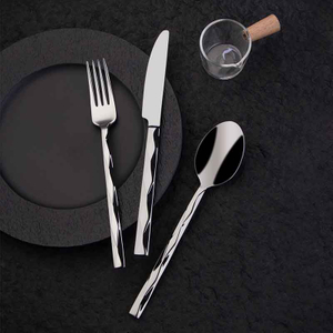 Couverts d'hôtel en acier inoxydable 304, couteau, fourchette, cuillère