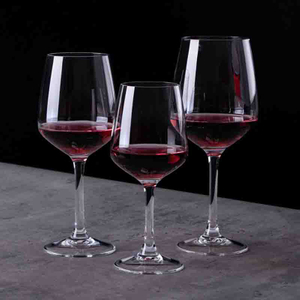 Verre à vin d'hôtel Verrerie claire commerciale